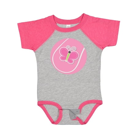 

Inktastic Tennis Pink Ball Gift Baby Girl Bodysuit