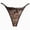 Coffee, variant on Lace Thongs for Women with Rhinestone Strap,Sexy Underwear,Seamless ,Breathable Panties (Grey, One Size)