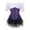 Black Purple, variant on Underbust Corset Top with Shirt 3set Women Plus Size for Renaissance Medieval Pirate Cosplay Gold L