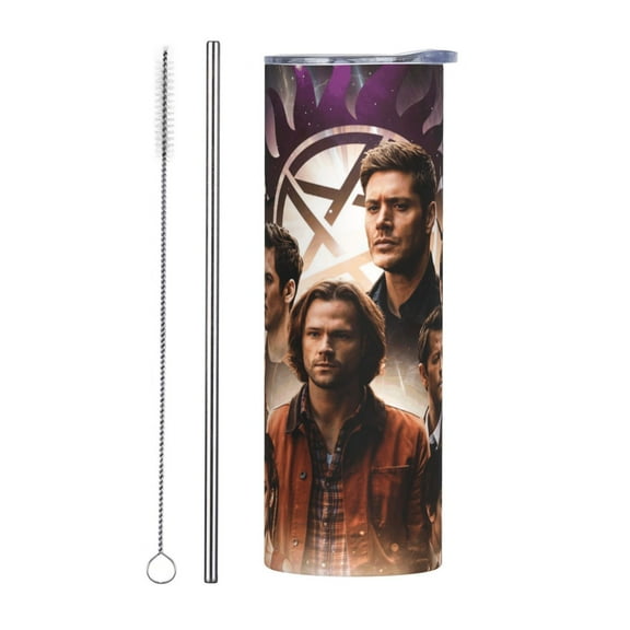 Insulated Vacuum Coffee Mug Supernatural Stainless Steel Cup Tumbler Double Wall 20oz