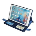 thumbnail image 4 of Allytech iPad 9.7 Case 2018/2017 6th 5th Gen, iPad Air 1 2 Case, iPad Pro 9.7 Case, Folio Stand Auto Sleep Wake Detachable Carrying Shoulder Strap Hand Strap Cards Pocket Wallet Case Cover,Blue, 4 of 8