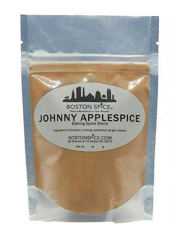 Boston Spice Johnny Applespice Appleseed Baking Spice Blend Pies Cakes Fudge Cupcakes Desserts Apple Pie Pastry Oatmeal Smoothies Cookies 1/4 Cup Spice wt. 0.9oz/27g
