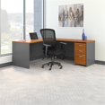 thumbnail image 2 of Scranton & Co Engineered Wood L-Desk with Drawers in Natural Cherry, 2 of 7