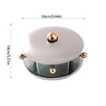 thumbnail image 2 of Tumotour Rotating Combination Box PET Material Kitchen Box Five Compartment Seasoning Storage Box, 2 of 6