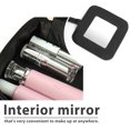 thumbnail image 3 of Travel Cosmetic Makeup Bag Organizer Double Layer Dot Pattern Toiletry Bag Case Pouch With Mirror For Woman, 3 of 7