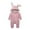 Pink, variant on Children's One-piece Jumpsuit - Animal Bunny Baby Easter Romper Long Ear Rabbit Hoodie Romper Jumpsuit with Zipper