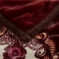 thumbnail image 6 of NC King Size Blanket 2 Ply Thick Warm Plush Bed Blanket for Winter, 10lbs, Brown Floral, 85"x93", 6 of 6