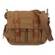 thumbnail image 3 of Hombres Mujeres Vintage Canvas Leather Satchel School Shoulder Messenger Bag Baoblaze Bolso de la taleguilla, 3 of 8