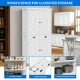 thumbnail image 6 of DEXTRUS 72" Kitchen Pantry Storage Cabinet with Large Drawer and 4 Doors, White, 6 of 6