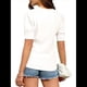 thumbnail image 2 of Suéter de Corta Abullonada para Mujer, Informal, de Verano, con Cuello Redondo, Blusa de Punto Acanalado. S, 2 of 5