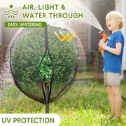 Fruit Tree Netting with Zipper and Drawstring, Breathable Mesh Garden Bird Netting Plant Cover, Insect Bird Barrier Net Mesh for Protect Fruits Plants from Squirrel Bugs