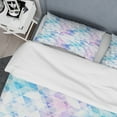 thumbnail image 4 of Designart 'Sky Blue Triangle Texture with Grunge Effect' Modern & Contemporary Bedding Set - Duvet Cover & Shams, 4 of 4