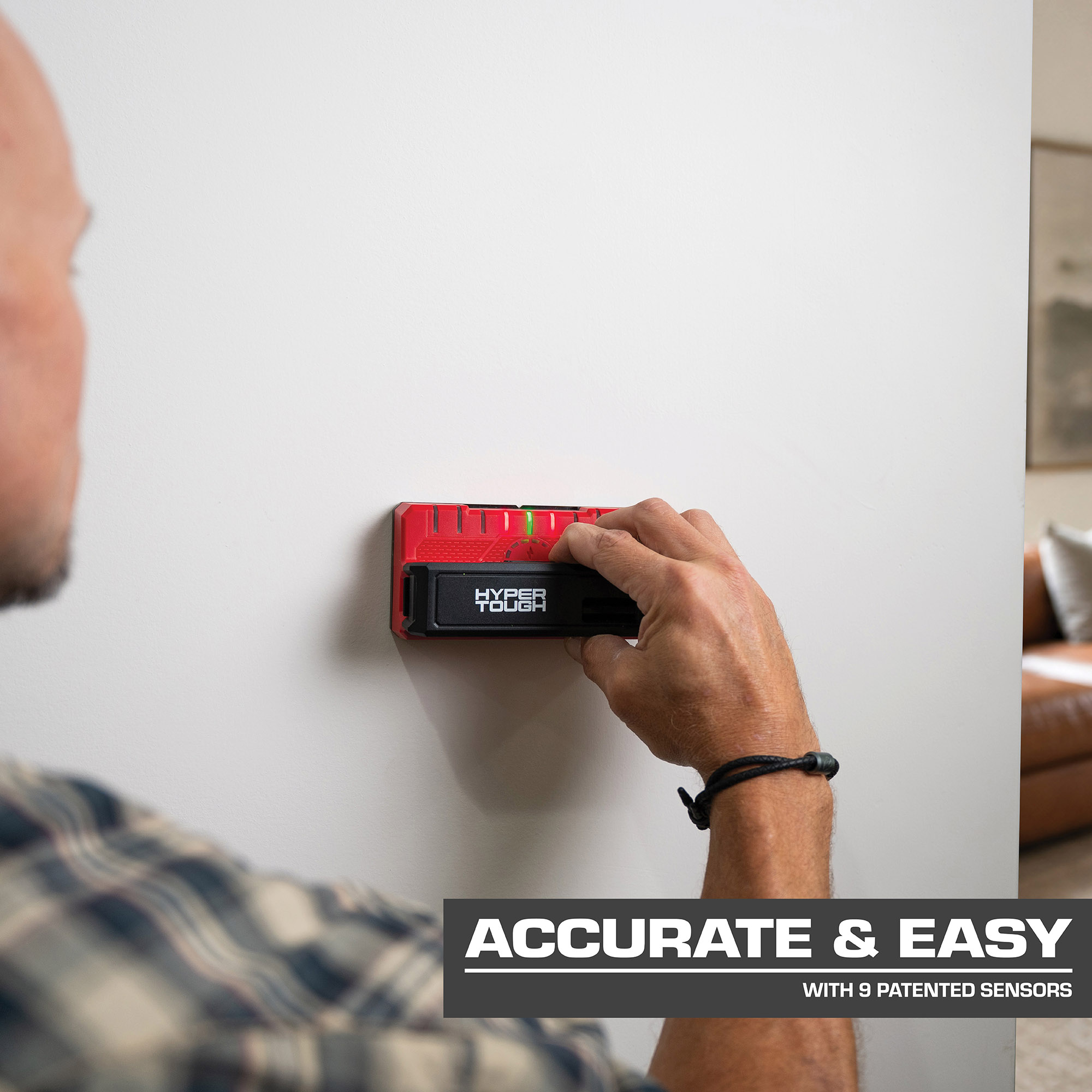 Hyper Tough 9-Sensor Stud Finder with Wire Detector photo 3