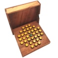 thumbnail image 2 of Solitaire Hexagon 37 Pegs - Strategy Wooden Game, 2 of 2