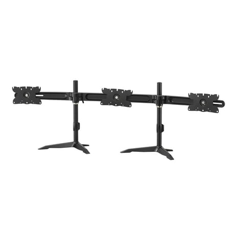 UPC: 0650177610030 | Amer Networks Triple Monitor Stand for 32″ Displays  Black