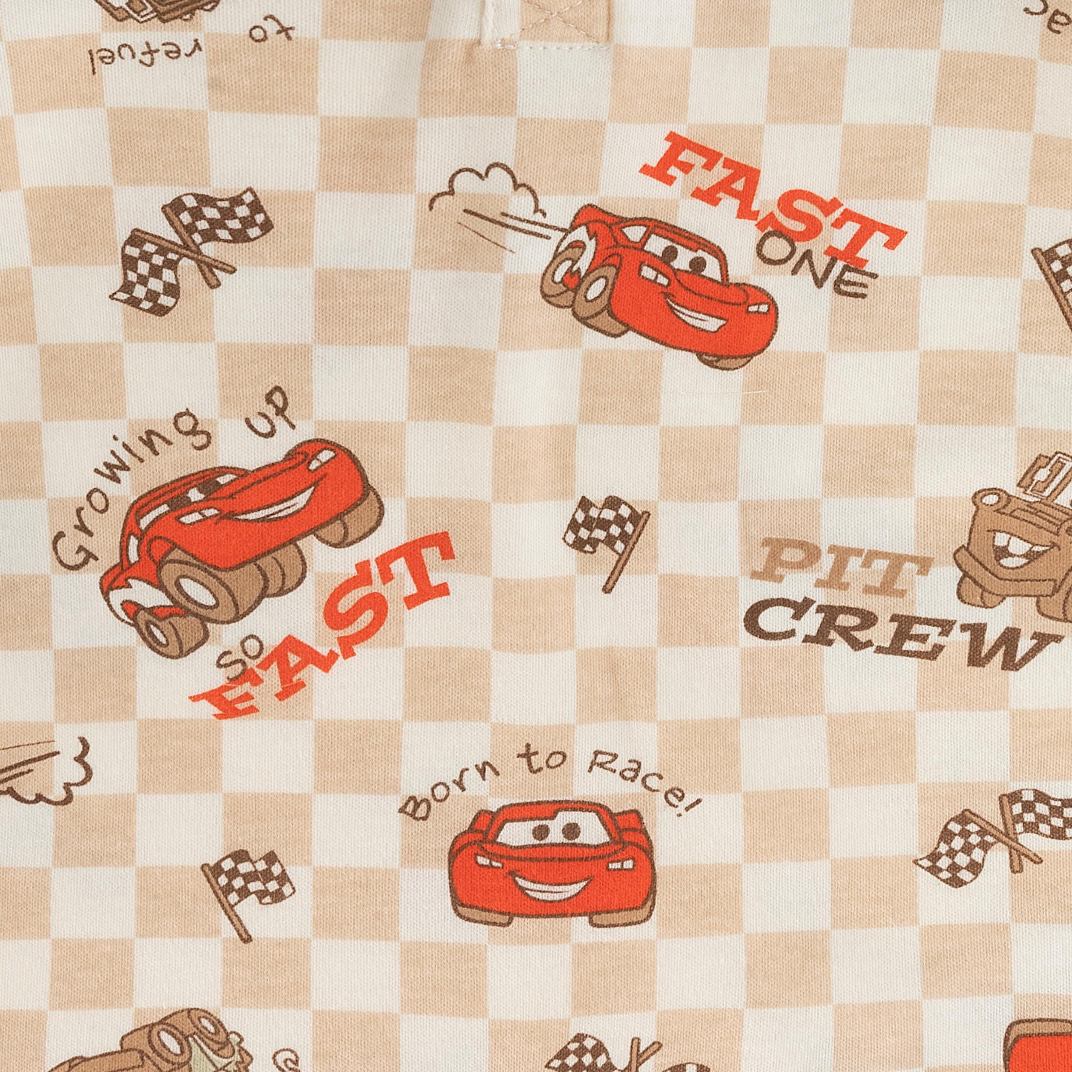 Disney Cars Lightning McQueen Tow Mater Short Sleeve Romper (Baby Boys), 2 Pack, Sizes 3M-18M