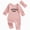 L101-Light Pink, variant on CAUYDY Newborn Baby Girls Romper Outfits Letter Daddy's Girl Print Ruffle Jumpsuit Bodysuit Fall Winter Clothes(L101-Beige,0-3 M)