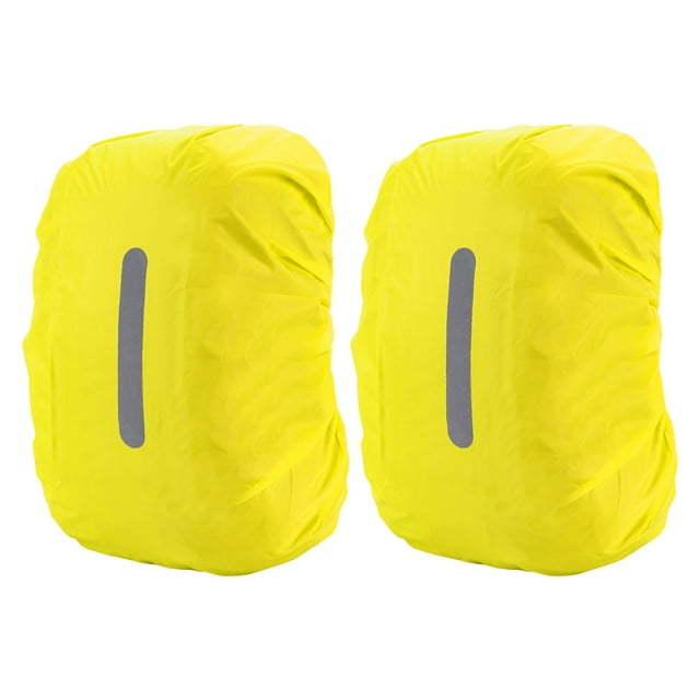 Dsscvnef 2PCS Backpack Rain Cover Outdoor Night Travel Reflective Rain Cover Reverse Cursor Schoolbag Rain Cover