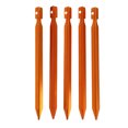 thumbnail image 2 of 5 Piezas Para Acampar Al Aire Libre Toldo Jardinería Tri-cono Carpa De Aluminio De 7 '' Estacas Clavijas Clavos De A Tierra naranja Soledad Tent Stakes, 2 of 5