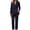 Black, variant on Vivianyo HD Women's Waist Tie Belted Lapel Blazer Pant Sets, Wrap Front Long Sleeve Suit Straight Leg Trouser Two Piece Outfits for Women, Women's Khaki, Sizes M-5XL