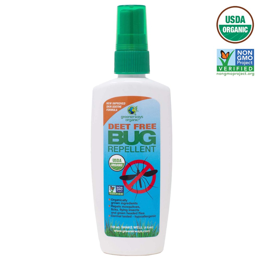 Greenerways Organic, Insect Repellent, Premium, USDA Organic, NonGMO