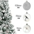 thumbnail image 3 of RBCKVXZ 24Pcs Christmas Tree Balls Ornaments for Xmas Christmas Tree 30mm/1.18" Shatterproof Christmas Decorations Hanging Bulbs for Holiday Wedding Party Christmas Gifts on Clearance, 3 of 6