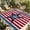 Blue, Red, White, Silver, variant on Indoor Outdoor Area Rugs,Summer Sea Turtle Washable Patio Rug Non-slip Quick Dry Camping Rugs,Vintage Anchor Starfish on Letter Floor Carpet for Porch Deck Backyard RV Decor,6x9ft