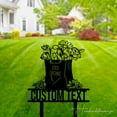 thumbnail image 2 of Handmadetneonsign Personalized Outdoor Flowers Garden Name Metal Sign With Stake, Garden Yard Decor, 2 of 5