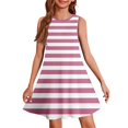 thumbnail image 3 of Girls' Summer Dress Kids 2025 Sleeveless Tie-Dye A-Line Dress Soft Summer Casual Swing Dress for Kids ,Sie:110, 3 of 7