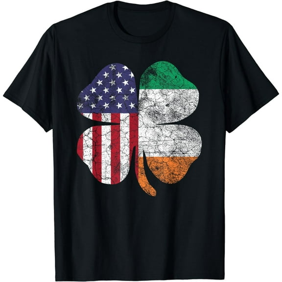 Irish American Flag Ireland Flag ST PATRICKS DAY Gift Lucky T-Shirt