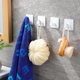 thumbnail image 2 of Ganchos adhesivos para toallas, resistentes, de pared, para colgar batas o abrigos en baños y dormitorios, de acero inoxidable SUS-304, color blanco, 4 unidades, 2 of 5
