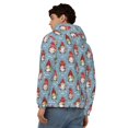 thumbnail image 4 of Goofa Snowflake Christmas gnome Pattern Mens Full-zip Hoodie, Zip-up Pullover Hooded Sweatshirt, Kangaroo Pocket Hoodie Ideal for Daily Wear, Travel, and Home-XX-Large, 4 of 5