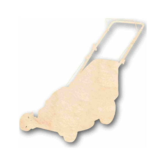 Unfinished Wood Mower Silhouette - Craft- up to 46" DIY 36" / 1/2"