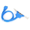 thumbnail image 4 of Usb Extension, Double USB Baffle Cable Usb 3.0 Extension Cable Powered Usb Cable  for PC Blue, 4 of 7