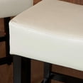 thumbnail image 3 of Layla Backless Ivory Leather Counterstools (Set of 2), 3 of 4