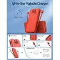 thumbnail image 2 of Cargador portátil Nusyddy de 12000 mAh con cable integrado y enchufe, 2 of 8