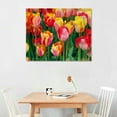 thumbnail image 2 of JEUXUS Living Bouquet of Tulips， Canvas Wall Art, 2 of 6