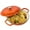 Orange, variant on 3QT Enamel Cast Iron Dutch Oven with Lid, Shallow Bottom, Double-handle Dutch Pot, for Cooking And Stewing, Suitable for All Stoves