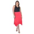 thumbnail image 3 of Plus Size Elastic Waist Handkerchief Midi Skirt, 3 of 10