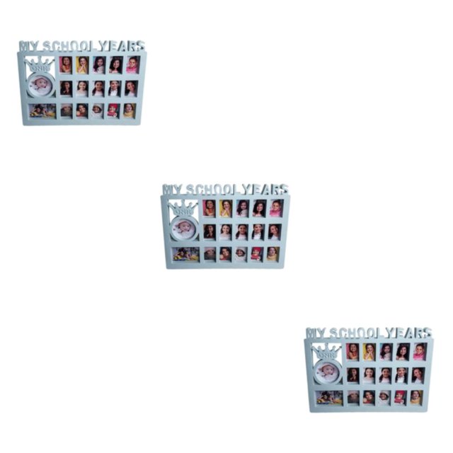 maskred Engraved Graduation Frame K-12 Picture Frame Kids Picture Frame Timeless School Days Frame Blue 3Set