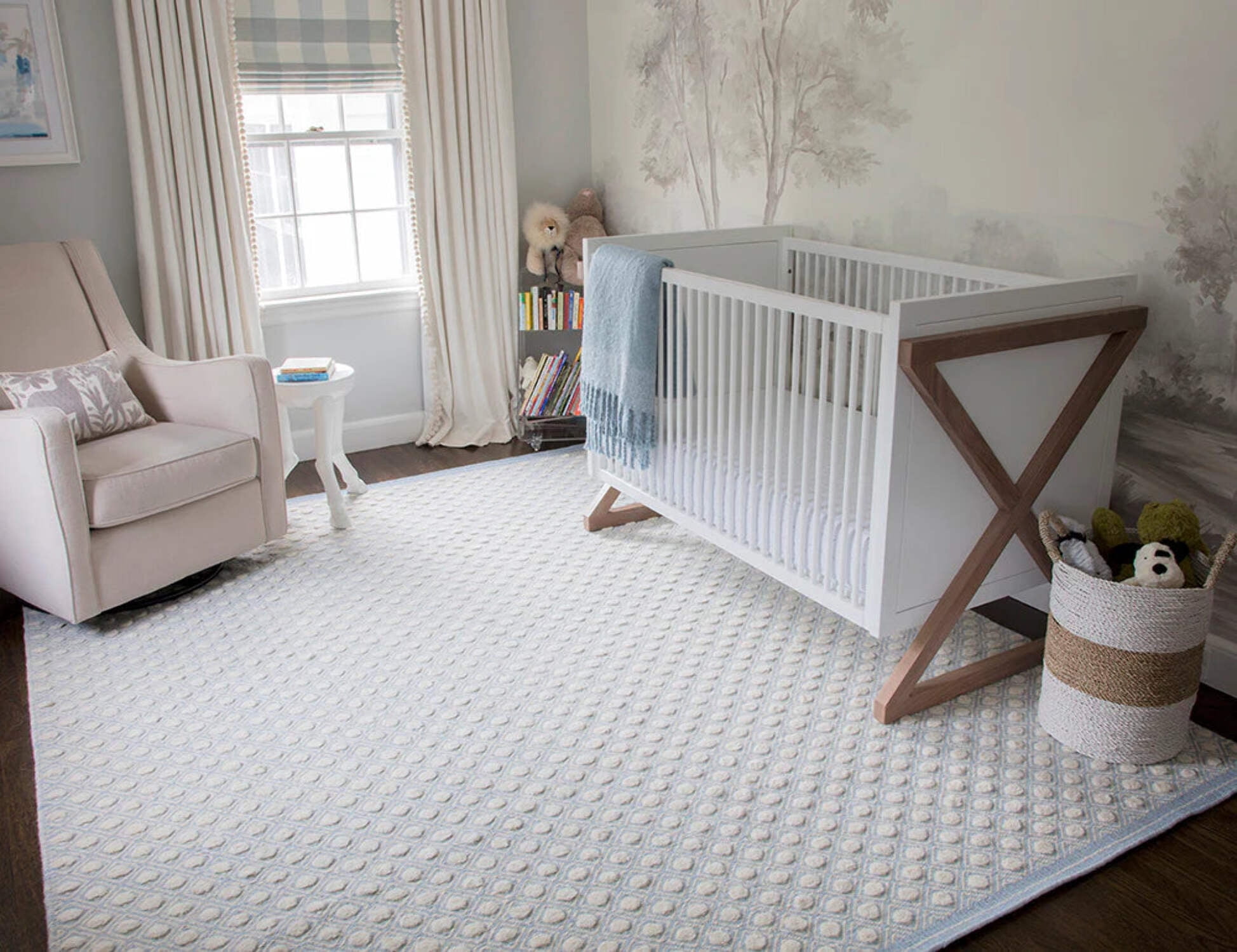 Erin Gates by Momeni Langdon Windsor Blue Hand Woven Wool Area Rug 8'6" X 11'6"
