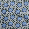 thumbnail image 1 of oneOone Cotton Poplin Twill Medium Blue Fabric Floral Retro Sewing Fabric By The Yard Printed Diy Clothing Sewing Supplies 56 Inch Wide, 1 of 5