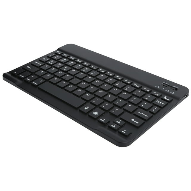 Clavier Rechargeable USB, Clavier Bluetooth Ultrafin Coloré Clavier Bluetooth Sans Fil Conçu pour les Professionnels