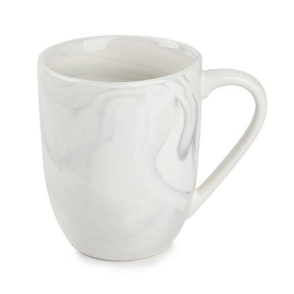 Thyme & Table 15 fl oz Grey Marble Stoneware Mug