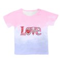 thumbnail image 4 of Godom Girls' Short Sleeve Shirts Casual Daily Shirt for Kids Girls Summer Tops, 4 of 4