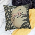thumbnail image 2 of SHANXI Cartoon Couple Hedgehog Pillowcases Cute Animal Love Family Art Design Pillow Case Decorative Throw Pillow Cover 12x12in, 2 of 5
