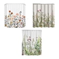 thumbnail image 4 of Cortina de ducha, cortinas decorativas de baño con flores y hojas de acuarela, tela a prueba de moho, pantalla para bañera, decoración para el Juegos de accesorios de baño flores y arboles 180*180 Monstrate HA071403-18, 4 of 6