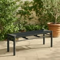 thumbnail image 5 of Iska Bench Black Bench, Modern Style, Seats up to 2, Aluminum, Outdoor Dining, 5 of 12