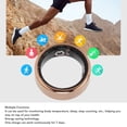 thumbnail image 3 of Smart , Smart Fitness Tracker  Temperature Monitoring Stylish  for Daily Use Black,Gold, 3 of 7