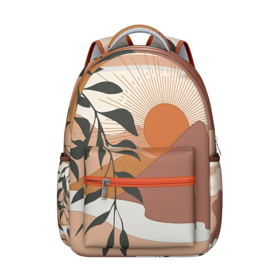 Boho Fashion Laptop Backpack - Vintage Tribal Art, 17 Inch Pocket, Heavy Duty Fabric, Large Capacity for College Students & Professionals